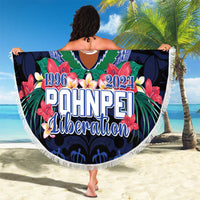 Happy Pohnpei Liberation Day Beach Blanket Polynesian Shark Turtle Motif LT05 - Polynesian Pride