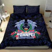 Happy Pohnpei Liberation Day Bedding Set Polynesian Shark Turtle Motif LT05 - Polynesian Pride