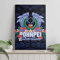 Happy Pohnpei Liberation Day Canvas Wall Art Polynesian Shark Turtle Motif LT05 - Polynesian Pride