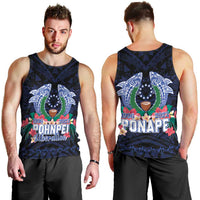 Happy Pohnpei Liberation Day Men Tank Top Polynesian Shark Turtle Motif LT05 - Polynesian Pride