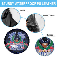 Happy Pohnpei Liberation Day Spare Tire Cover Polynesian Shark Turtle Motif LT05 - Polynesian Pride