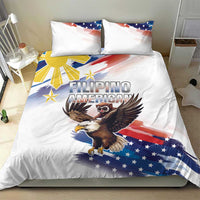 Filipino American History Month Bedding Set Bald Eagle Tarsier Together LT05 - Polynesian Pride