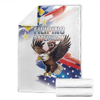 Filipino American History Month Blanket Bald Eagle Tarsier Together LT05 - Polynesian Pride