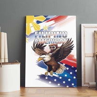 Filipino American History Month Canvas Wall Art Bald Eagle Tarsier Together LT05 - Polynesian Pride