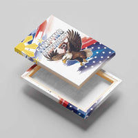Filipino American History Month Canvas Wall Art Bald Eagle Tarsier Together LT05 - Polynesian Pride