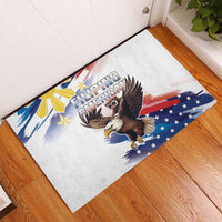 Filipino American History Month Rubber Doormat Bald Eagle Tarsier Together LT05 - Polynesian Pride