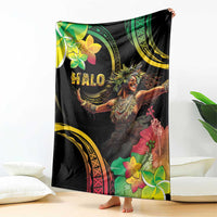 Halo Vanuatu Blanket Beautiful Woman Dancing LT05 - Polynesian Pride