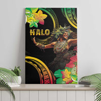Halo Vanuatu Canvas Wall Art Beautiful Woman Dancing LT05 - Polynesian Pride
