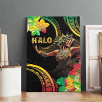 Halo Vanuatu Canvas Wall Art Beautiful Woman Dancing LT05 - Polynesian Pride