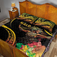 Halo Vanuatu Quilt Bed Set Beautiful Woman Dancing LT05 - Polynesian Pride