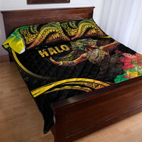 Halo Vanuatu Quilt Bed Set Beautiful Woman Dancing LT05 - Polynesian Pride