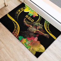 Halo Vanuatu Rubber Doormat Beautiful Woman Dancing LT05 - Polynesian Pride