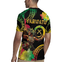 Halo Vanuatu Rugby Jersey Beautiful Woman Dancing LT05 - Polynesian Pride