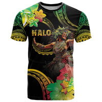 Halo Vanuatu T Shirt Beautiful Woman Dancing LT05 Black - Polynesian Pride