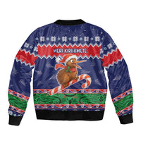 New Zealand Christmas Bomber Jacket Kiwi-sh You A Merry Christmas LT05 - Polynesian Pride