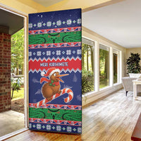 New Zealand Christmas Door Cover Kiwi-sh You A Merry Christmas - Polynesian Pride