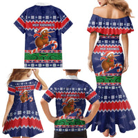 New Zealand Christmas Family Matching Mermaid Dress and Hawaiian Shirt Kiwi-sh You A Merry Christmas - Polynesian Pride