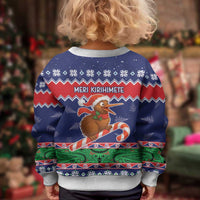 New Zealand Christmas Kid Ugly Christmas Sweater Kiwi-sh You A Merry Christmas - Polynesian Pride