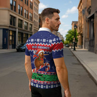 New Zealand Christmas Zipper Polo Shirt Kiwi-sh You A Merry Christmas - Polynesian Pride