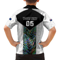 Custom New Zealand Fern Rugby Hawaiian Shirt World Cup 2023 Paua Shell Maori Pattern LT05 - Polynesian Pride