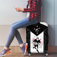 New Zealand Player Rugby Luggage Cover World Cup 2023 Maori Pattern LT05 - Polynesian Pride