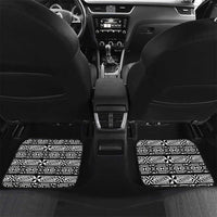 Tonga Constitution Day Car Mats Tongan Kupesi Ngatu Pattern LT05 Set 2pcs - Back Red - Polynesian Pride