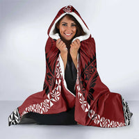 Tonga Constitution Day Hooded Blanket Tongan Kupesi Ngatu Pattern LT05 - Polynesian Pride