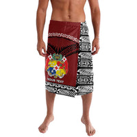 Personalised Tonga Constitution Day Lavalava Tongan Kupesi Ngatu Pattern LT05 Red - Polynesian Pride