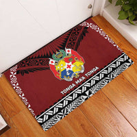 Tonga Constitution Day Rubber Doormat Tongan Kupesi Ngatu Pattern LT05 - Polynesian Pride