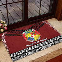 Tonga Constitution Day Rubber Doormat Tongan Kupesi Ngatu Pattern LT05 - Polynesian Pride