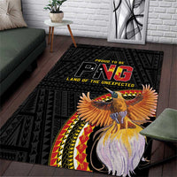 Papua New Guinea Tok Pisin Wik Area Rug Land Of The Unexpected LT05 Black - Polynesian Pride