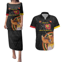 Papua New Guinea Tok Pisin Wik Couples Matching Puletasi and Hawaiian Shirt Land Of The Unexpected