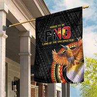 Papua New Guinea Tok Pisin Wik Garden Flag Land Of The Unexpected LT05 House Flag Black - Polynesian Pride