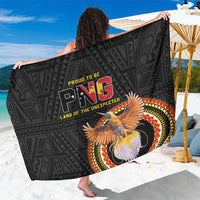 Papua New Guinea Tok Pisin Wik Sarong Land Of The Unexpected LT05 One Size 44 x 66 inches Black - Polynesian Pride