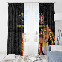 Papua New Guinea Tok Pisin Wik Window Curtain Land Of The Unexpected LT05 - Polynesian Pride