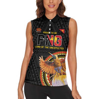 Papua New Guinea Tok Pisin Wik Women Sleeveless Polo Shirt Land Of The Unexpected