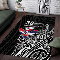 Hawaii November 28th Is My Independence Day Area Rug LT05 Black - Polynesian Pride