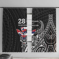 Hawaii November 28th Is My Independence Day Window Curtain LT05 With Hooks Black - Polynesian Pride