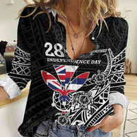 Hawaii November 28th Is My Independence Day Women Casual Shirt
