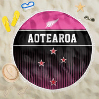 New Zealand Women Cricket Beach Blanket Pink Simple Style LT05 One Size 150cm Pink - Polynesian Pride
