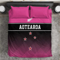 New Zealand Women Cricket Bedding Set Pink Simple Style LT05 Pink - Polynesian Pride