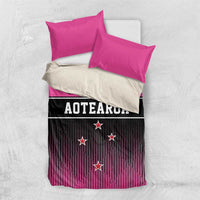 New Zealand Women Cricket Bedding Set Pink Simple Style LT05 US Twin 172cm x 218cm Pink - Polynesian Pride