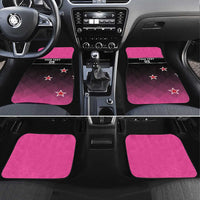 New Zealand Women Cricket Car Mats Pink Simple Style LT05 Set 4pcs Pink - Polynesian Pride