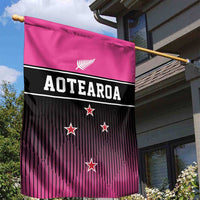 New Zealand Women Cricket Garden Flag Pink Simple Style LT05 - Polynesian Pride