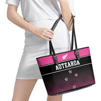 New Zealand Women Cricket Leather Tote Bag Pink Simple Style LT05 - Polynesian Pride