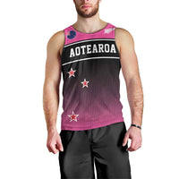 Custom New Zealand Women Cricket Men Tank Top Pink Simple Style LT05 - Polynesian Pride