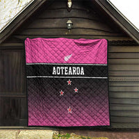 New Zealand Women Cricket Quilt Pink Simple Style