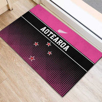 New Zealand Women Cricket Rubber Doormat Pink Simple Style LT05 - Polynesian Pride