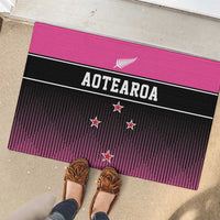 New Zealand Women Cricket Rubber Doormat Pink Simple Style LT05 - Polynesian Pride