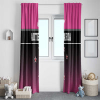 New Zealand Women Cricket Window Curtain Pink Simple Style LT05 - Polynesian Pride